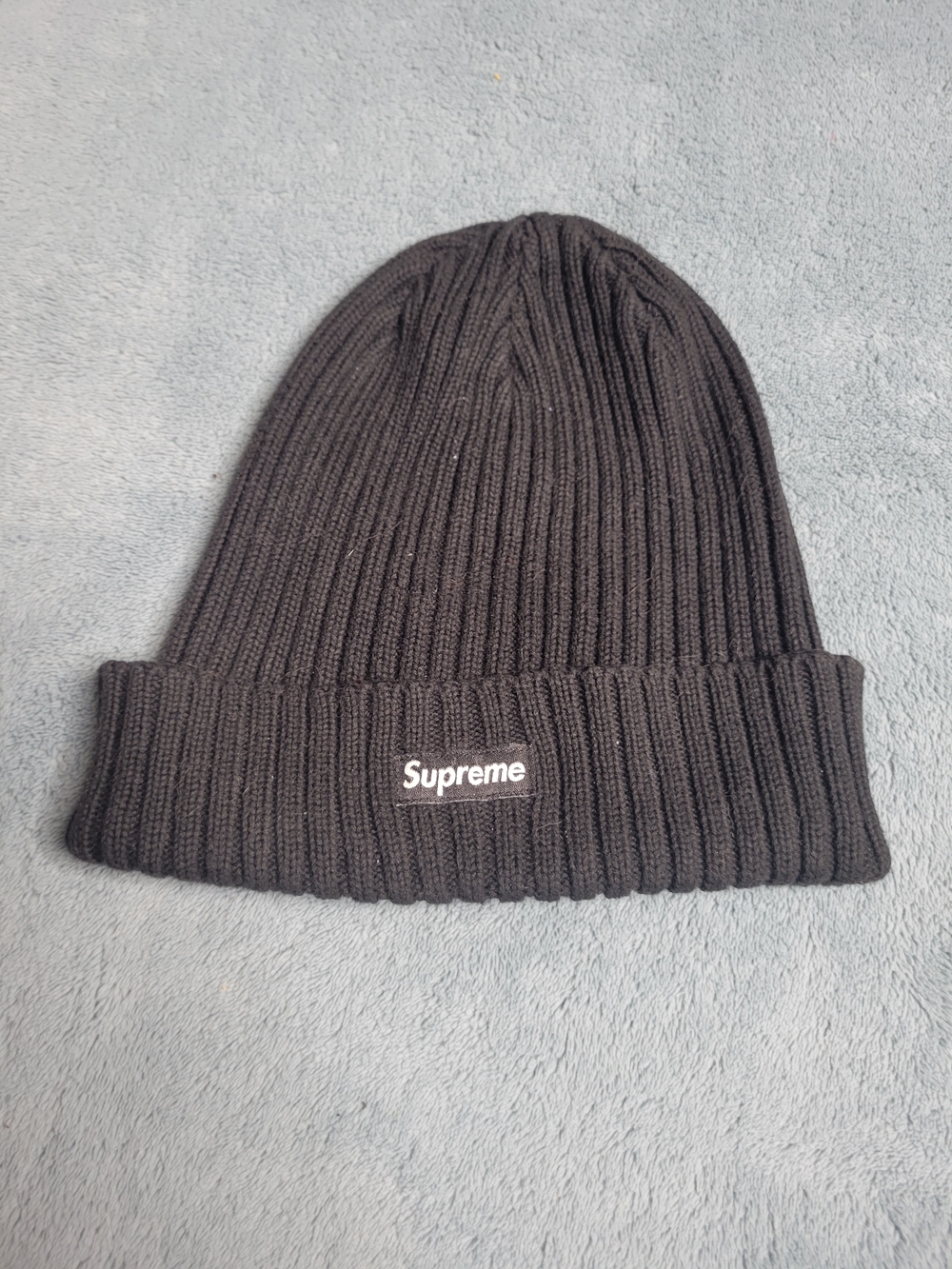 Supreme Overdyed Beanie Black Release S/S 22